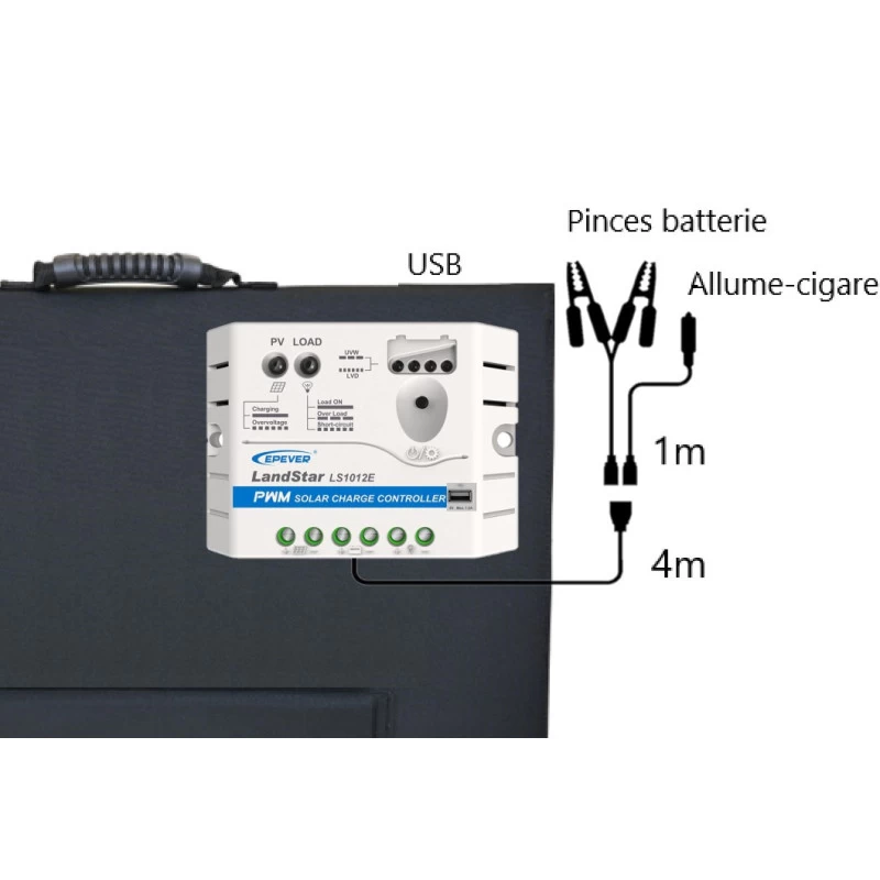 CARBEST Panneau Solaire 135W Pliant Avec Régulateur 2 CARBEST Panneau Solaire 135W Pliant Avec Régulateur – Image 2