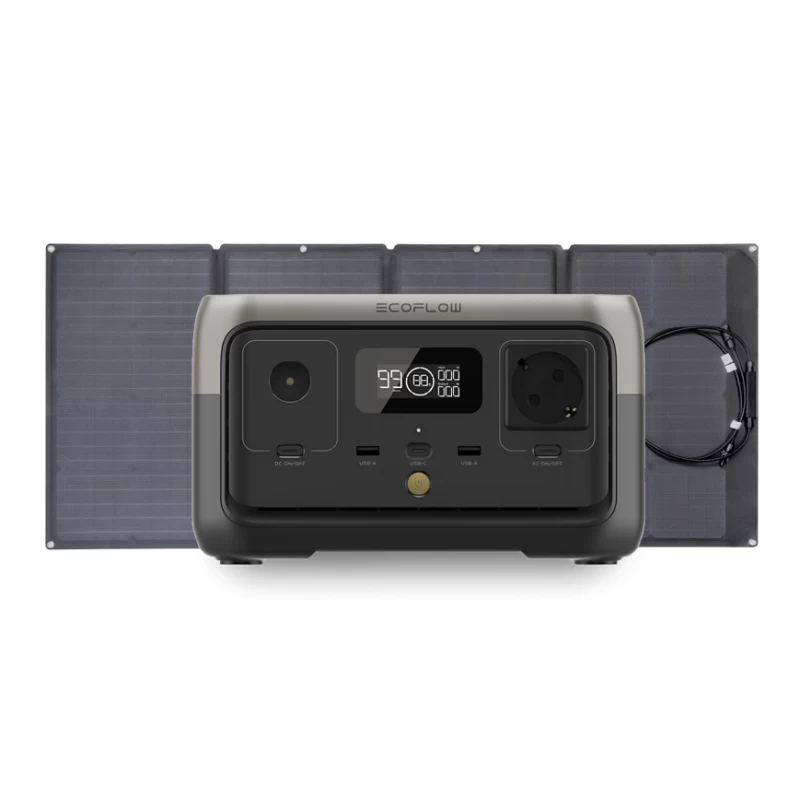 ECOFLOW River 2 256 Wh + Panneau Solaire 110 W 1 ECOFLOW River 2 256 Wh + Panneau Solaire 110 W