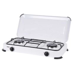 GIMEG Réchaud 2 Feux Avec Couvercle