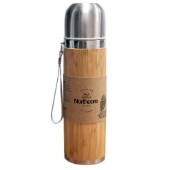 NORTHCORE Thermos® Bambou En Acier 360 Ml Avec Mug -Club De Camping northcore thermos bambou en acier 360 ml avec mug 2