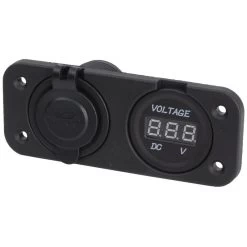 OSCULATI Prise USB Double + Voltmètre